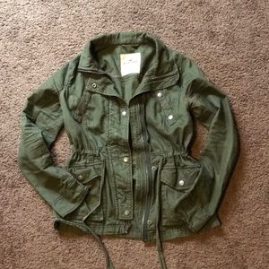 Hollister Army Green Jacket